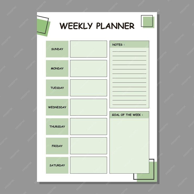 10* Inches 50 Pages Premium Weekly Plan Diary - Assortment