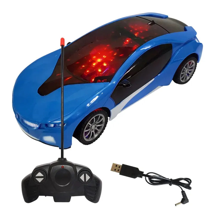 3D Famous Car 4 Channel RC Remote Control Cars with 3D Lights with Battery and Charger