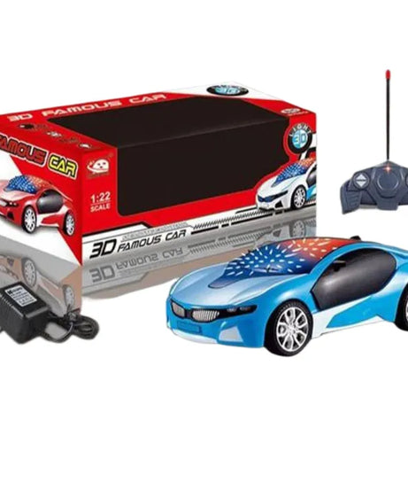3D Famous Car 4 Channel RC Remote Control Cars with 3D Lights with Battery and Charger